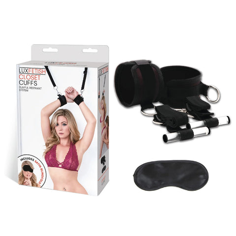 Lux Fetish Closet Cuffs Ultra Comfortable Adjustable Door Restraints for Couples Default Title > Bondage Gear > Restraints