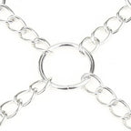 Lux Fetish Deluxe Chain Hogtie With Adjustable Soft Black Restraint Cuffs and Blindfold > Bondage Gear > Restraints