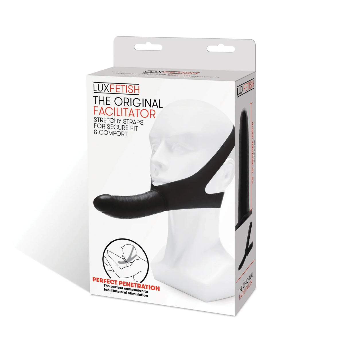 Lux Fetish The Original Facilitator Black 5.5 Inch Realistic Dildo with Adjustable Straps > Bondage Gear > Gags and Bits