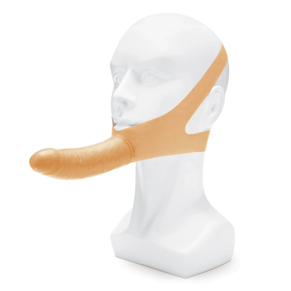 Lux Fetish The Original Facilitator Cream 5.5 Inch Realistic Dildo with Adjustable Head Straps > Bondage Gear > Gags and Bits