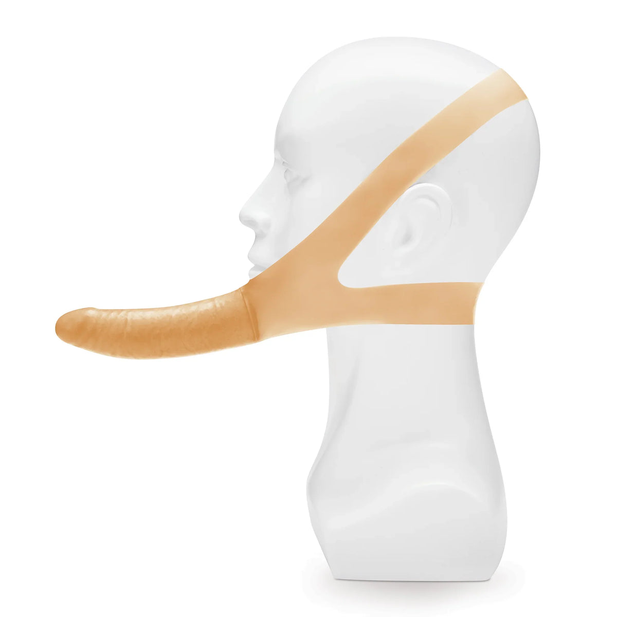 Lux Fetish The Original Facilitator Cream 5.5 Inch Realistic Dildo with Adjustable Head Straps > Bondage Gear > Gags and Bits