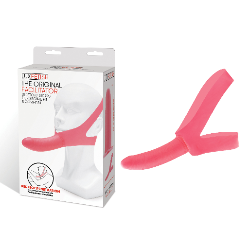 Lux Fetish The Original Facilitator Pink 5.5 Inch Realistic Unisex Dildo with Adjustable Head Straps Default Title DONGS