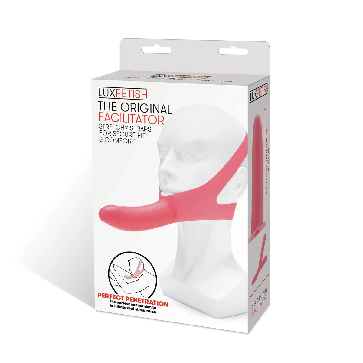 Lux Fetish The Original Facilitator Pink 5.5 Inch Realistic Dildo with Adjustable Head Straps > Bondage Gear > Gags and Bits