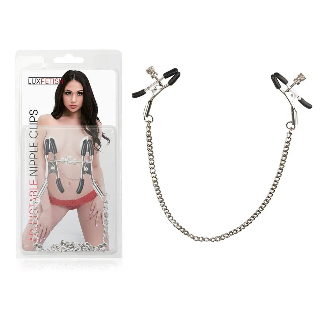 Lux Fetish Adjustable Nipple Clamps for Beginner Sensation Play Default Title Nipple Clamps