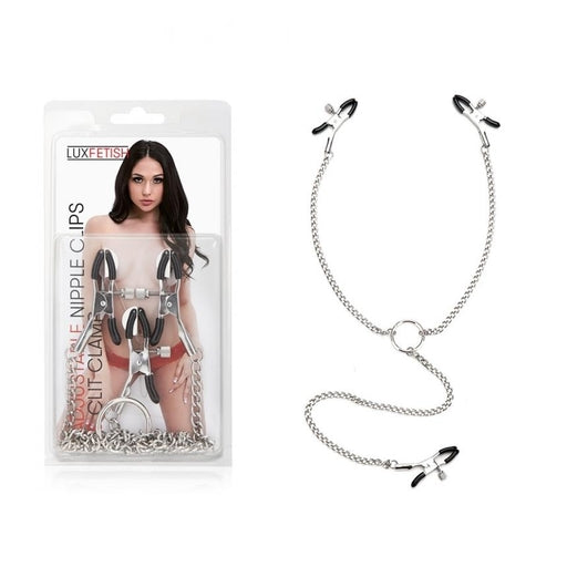 Lux Fetish Adjustable Nipple and Clit Clamp Set – Body Jewelry Clamps > Clothes > Body Jewellery (Non Piercing)