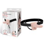 Lux Fetish 6 Inch Strap-On With Balls in Natural Skin Tone Default Title > Dildos > Strap On Harnesses