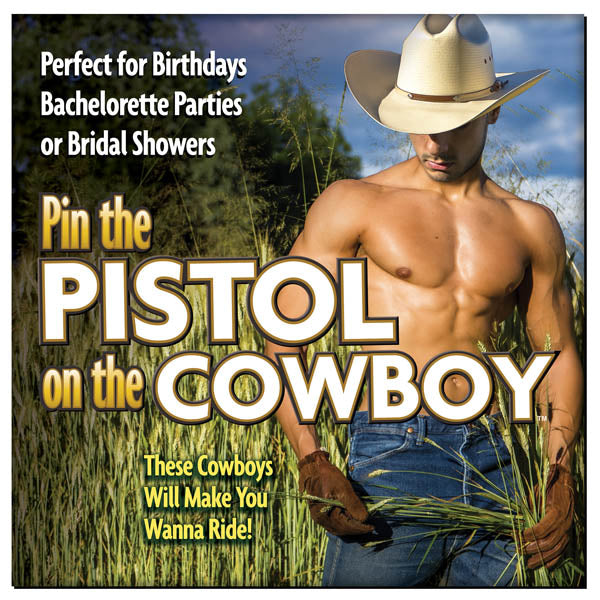 Pin The Pistol On The Cowboy Hens Party Game > Novelties > Bachelor & Bachelorette Items