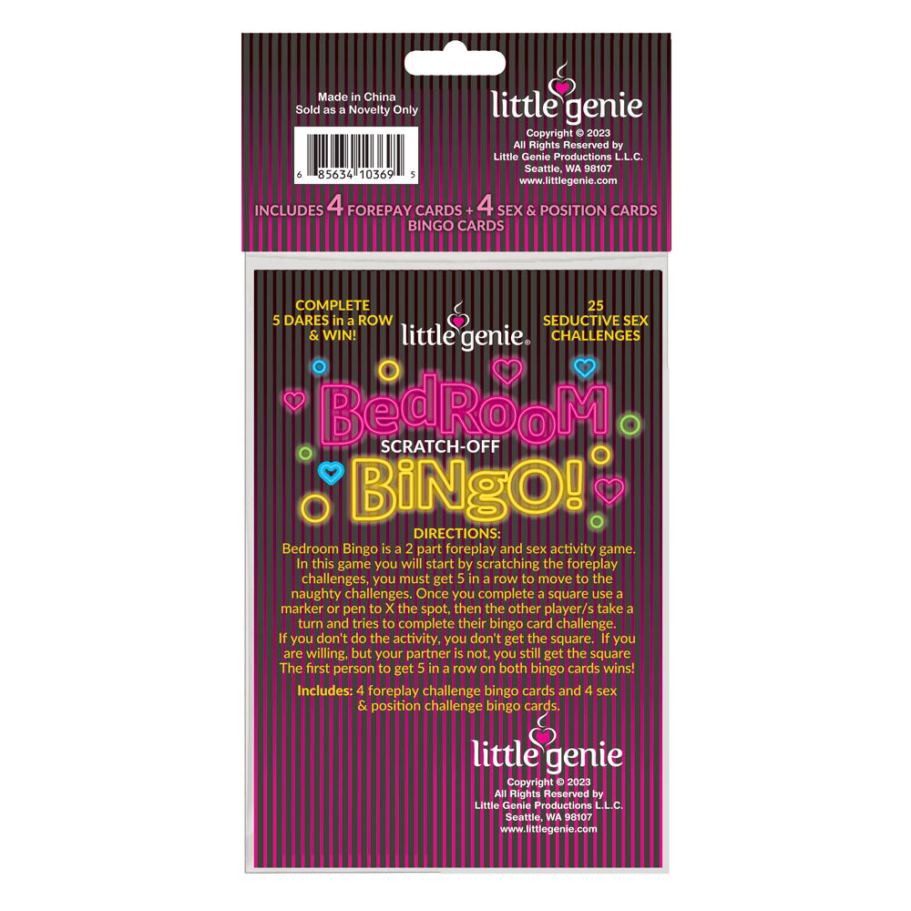 Bedroom Bingo Couples Game – Two-Part Foreplay and Intimacy Board Game > Novelties > Games
