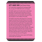 Let's Have Sex Card Game for Couples Fun > Novelties > Card Games