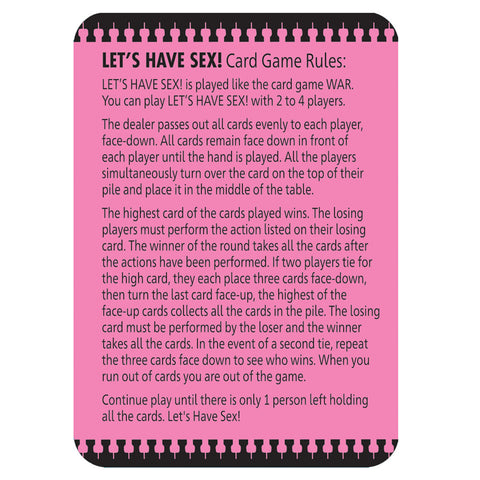 Let's Have Sex Card Game for Couples Fun and Intimacy Card Games