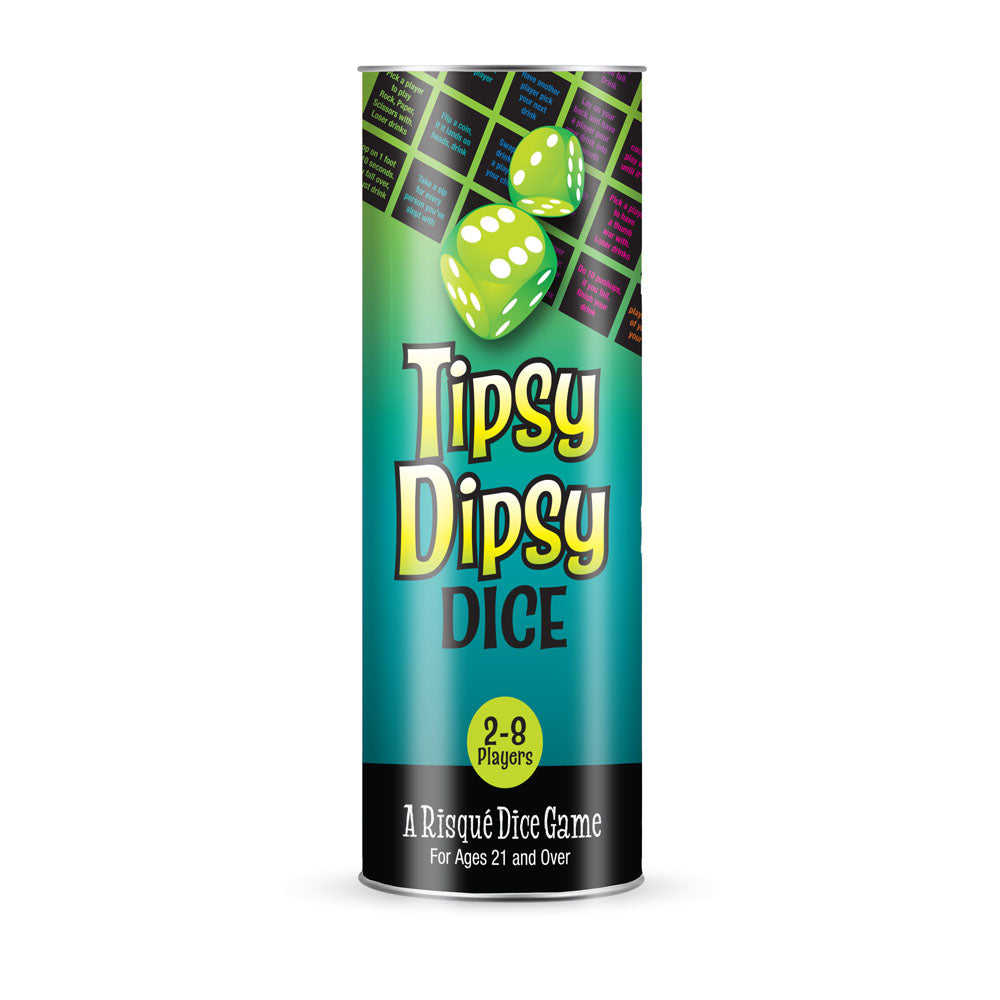 Tipsy Dipsy Dice Drinking Game – Compact Spill-Resistant Mat and Dice Set > Novelties > Games