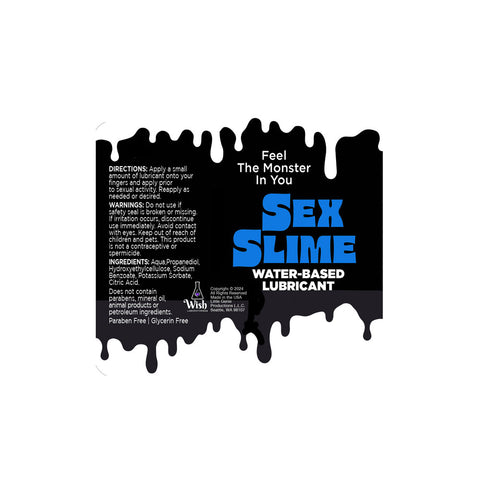 Sex Slime Blue Water Based Lubricant 120 Milliliter Bottle Speciality Lubricants