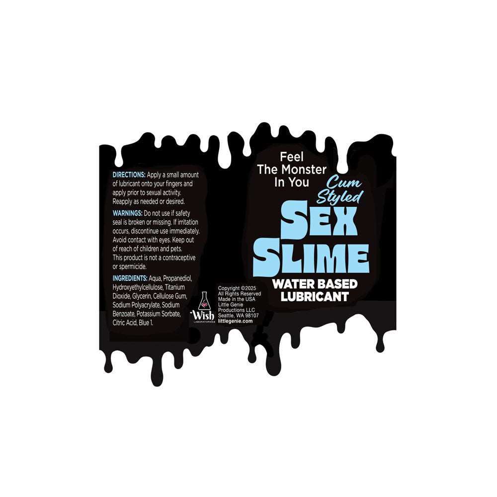 Sex Slime Cum Style Creature Lube 120 Milliliter Water Based Lubricant Speciality Lubricants
