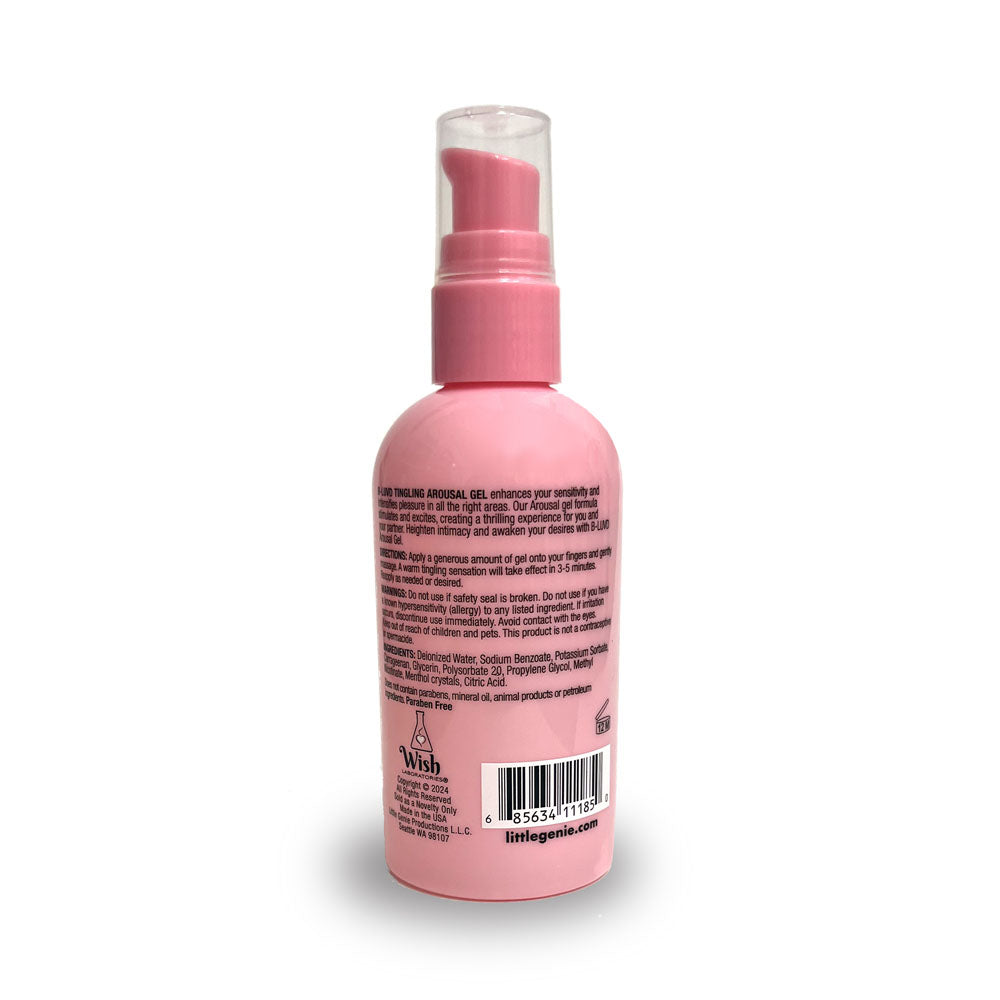 B-LUVD Tingling Arousal Gel 118ml - Water Based Unisex Lubricant > Essentials > Womens Enhancers