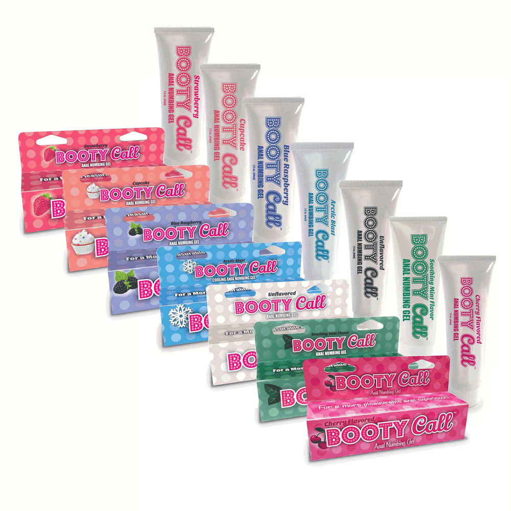 Booty Call Blue Raspberry Flavored Anal Numbing Gel – 44 ml Gel > Lube > Anal