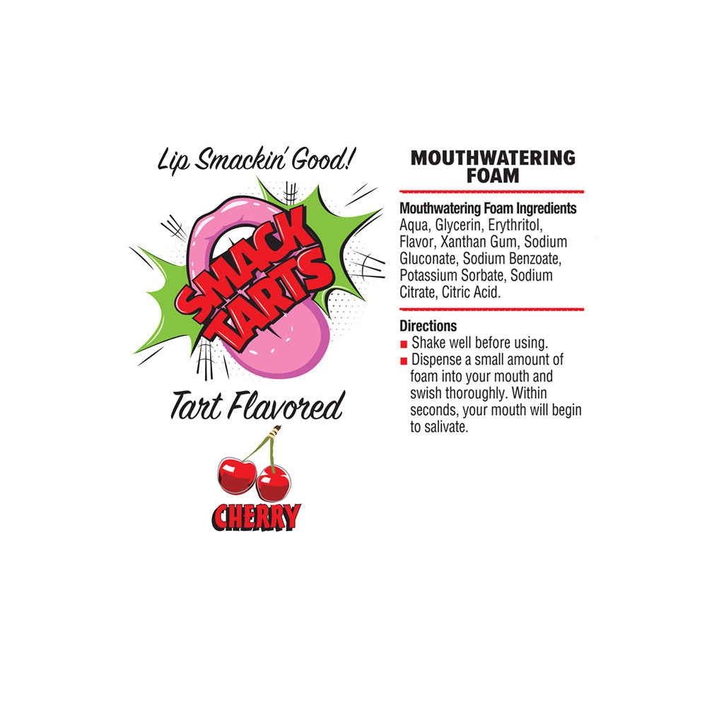 Smack Tarts Mouthwatering Foam (Sour Cherry) – Flavored Oral Spray 2.7oz > Lube > Oral Gels & Sprays