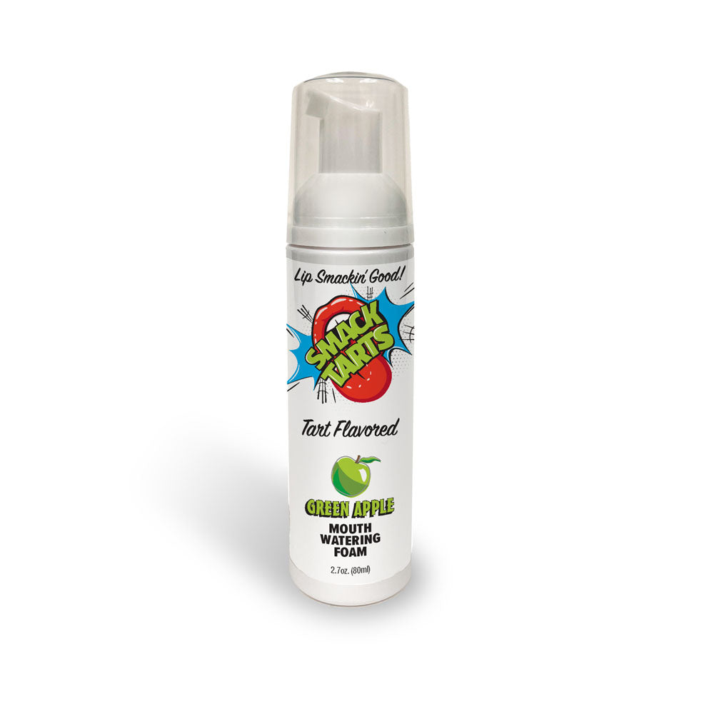 Smack Tarts Mouthwatering Foam (Sour Green Apple) – Flavored Oral Spray 2.7 Oz > Lube > Oral Gels & Sprays