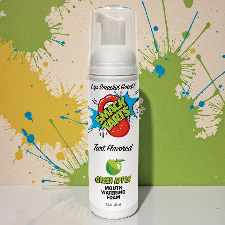 Smack Tarts Mouthwatering Foam (Sour Green Apple) – Flavored Oral Spray 2.7 Oz > Lube > Oral Gels & Sprays