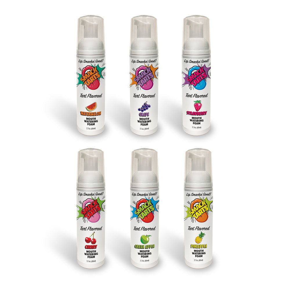 Smack Tarts Mouthwatering Foam (Sour Green Apple) – Flavored Oral Spray 2.7 Oz > Lube > Oral Gels & Sprays