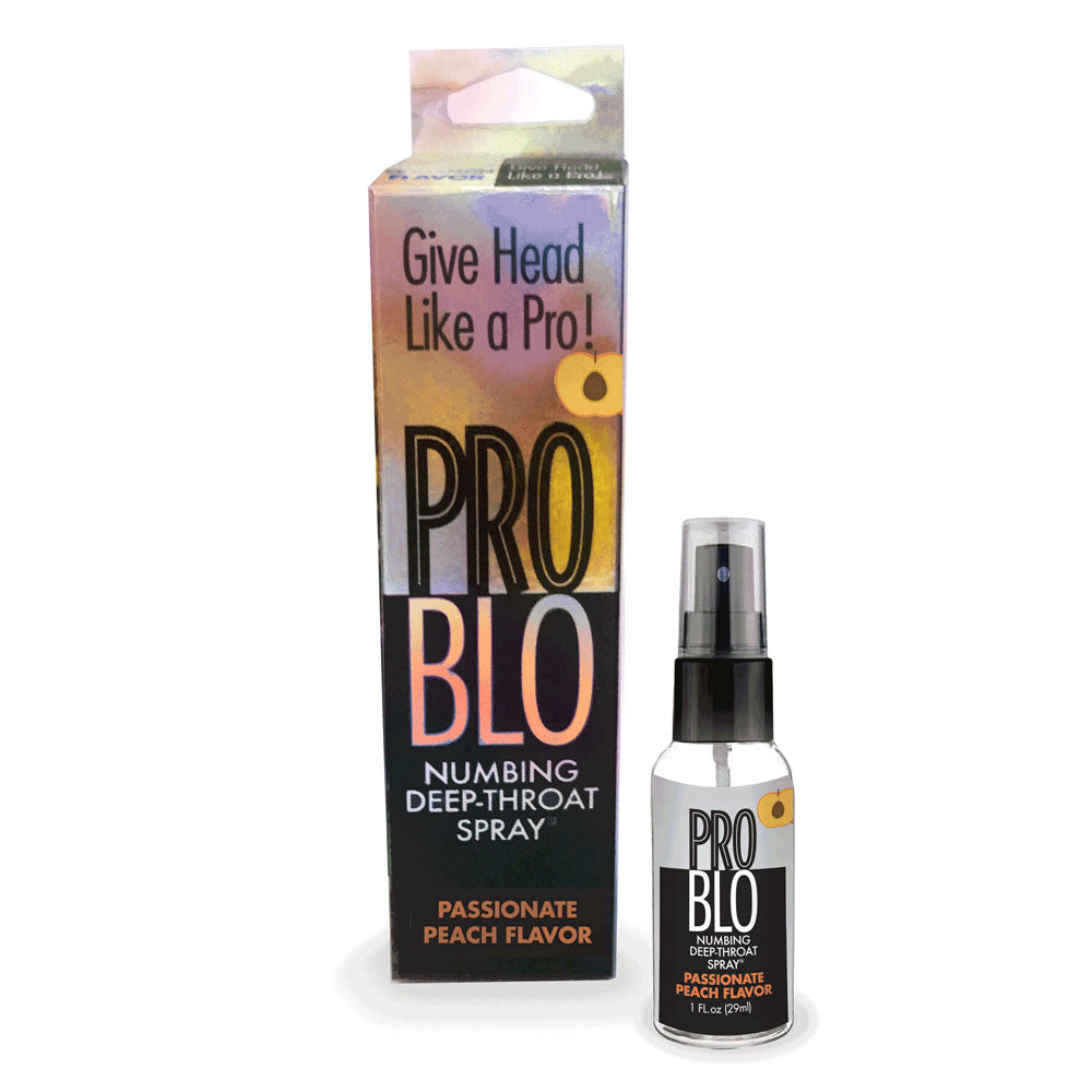 ProBlo Deep Throat Spray (Peach) – Peach Flavored Oral Desensitiser Spray 30 ml Default Title > Lube > Oral Gels & Sprays
