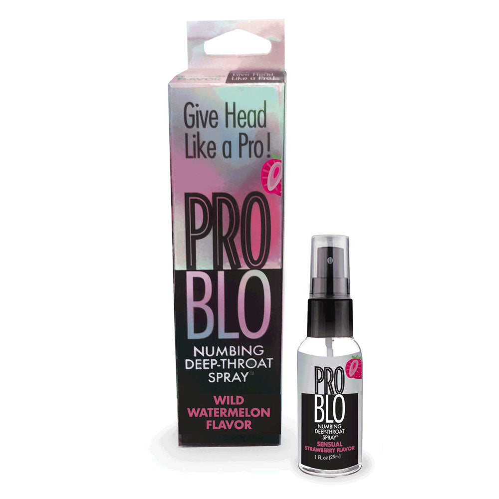 ProBlo Deep Throat Spray (Strawberry) – Strawberry Flavored Oral Desensitizer Spray 30 ml Default Title > Lube > Oral Gels & Sprays Main image