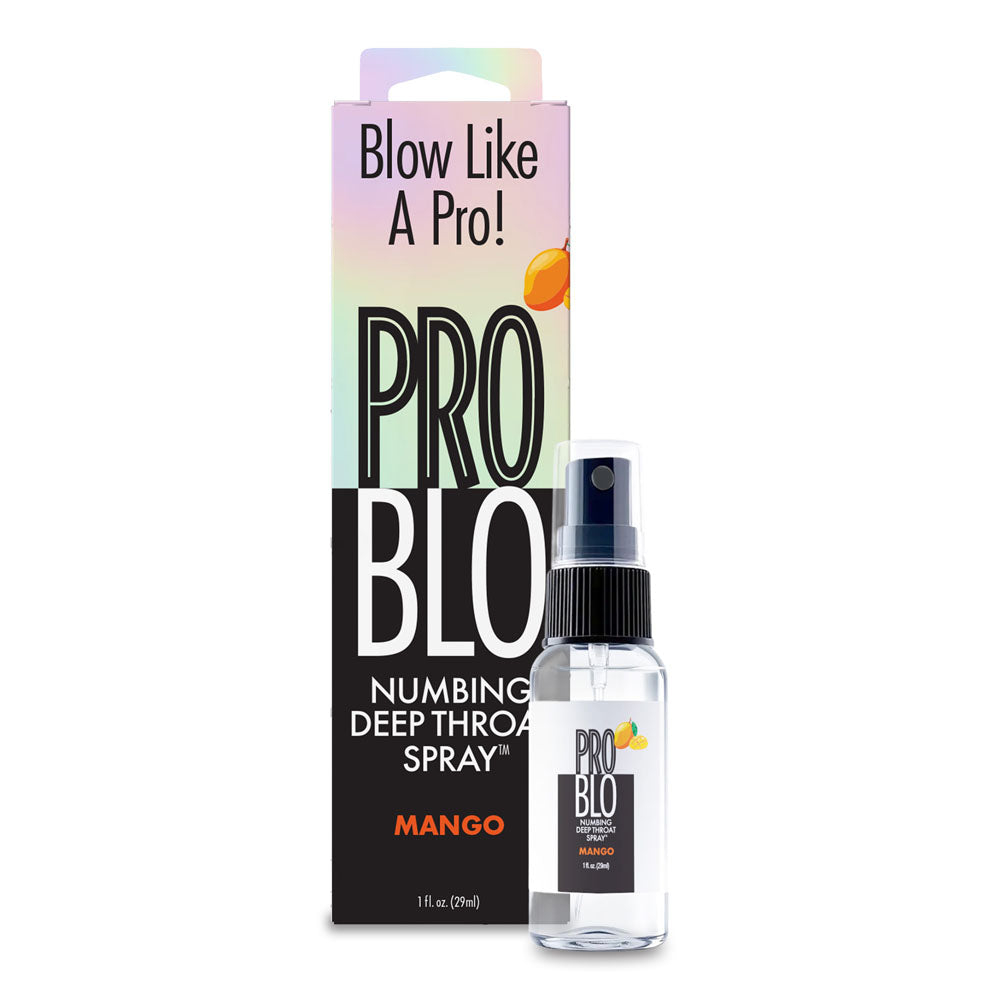 ProBlo Deep Throat Spray - Mango - Mango Flavoured Deep Throat Spray - 30 ml Default Title > Lube > Oral Gels & Sprays