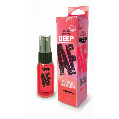 Deep AF Cherry Flavoured Deep Throat Spray – 29 ml Default Title > Lube > Oral Gels & Sprays