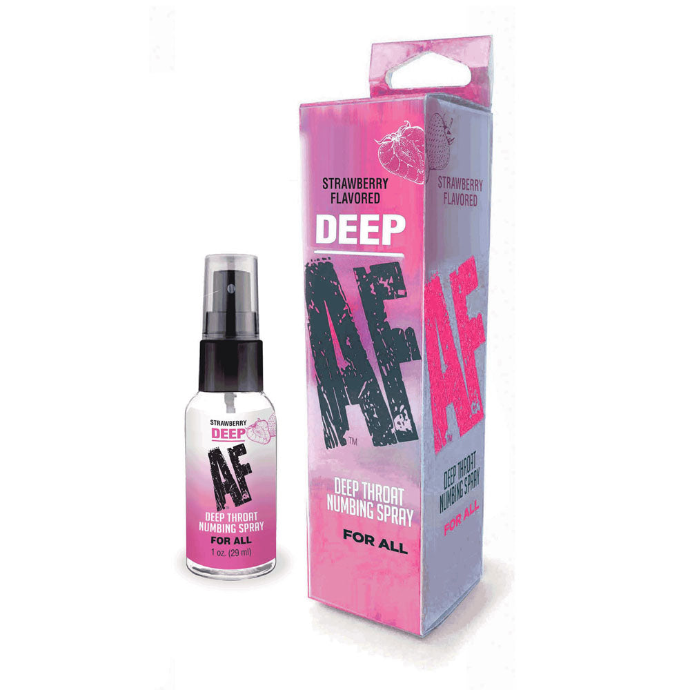 Deep AF (Strawberry) – Flavored Oral Desensitizer Spray 29 ml Default Title > Lube > Oral Gels & Sprays Main image
