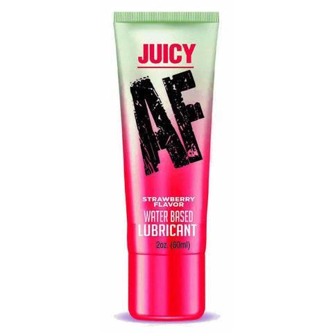 Juicy AF Strawberry Lubricant 60 ml Tube - Water Based Pleasure Flavoured Lube