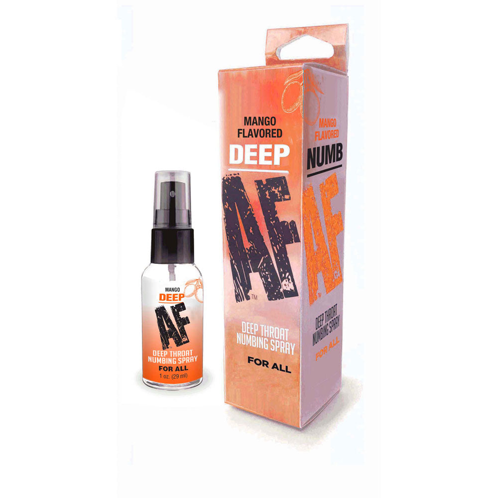 Deep AF - Mango - Mango Flavoured Deep Throat Spray - 29 ml Default Title > Lube > Oral Gels & Sprays