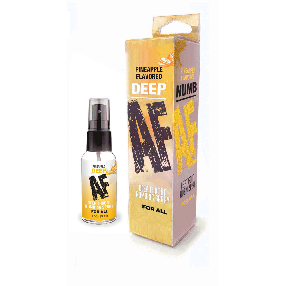 Deep AF - Pineapple - Pineapple Flavoured Deep Throat Spray - 29 ml Default Title > Lube > Oral Gels & Sprays