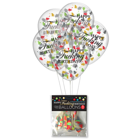 Happy Birthday Confetti Balloons Adult Party Decor Default Title > Novelties > Party Supplies