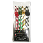 Happy Birthday Tall Party Straws - 8 Pack Fun Adult Party Straws > Novelties > Party Supplies