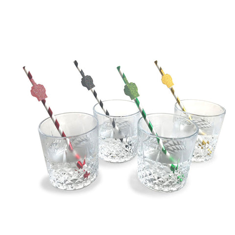 Happy Birthday Tall Party Straws - 8 Pack Fun Adult Party Straws > Novelties > Party Supplies