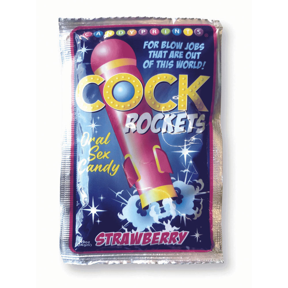 Cock Rockets Strawberry – Flavored Edible Oral Sex Candy Edible