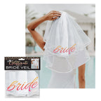 Glitterati Bride Veil Hens Party Novelty Accessory > Novelties > Bachelor & Bachelorette Items
