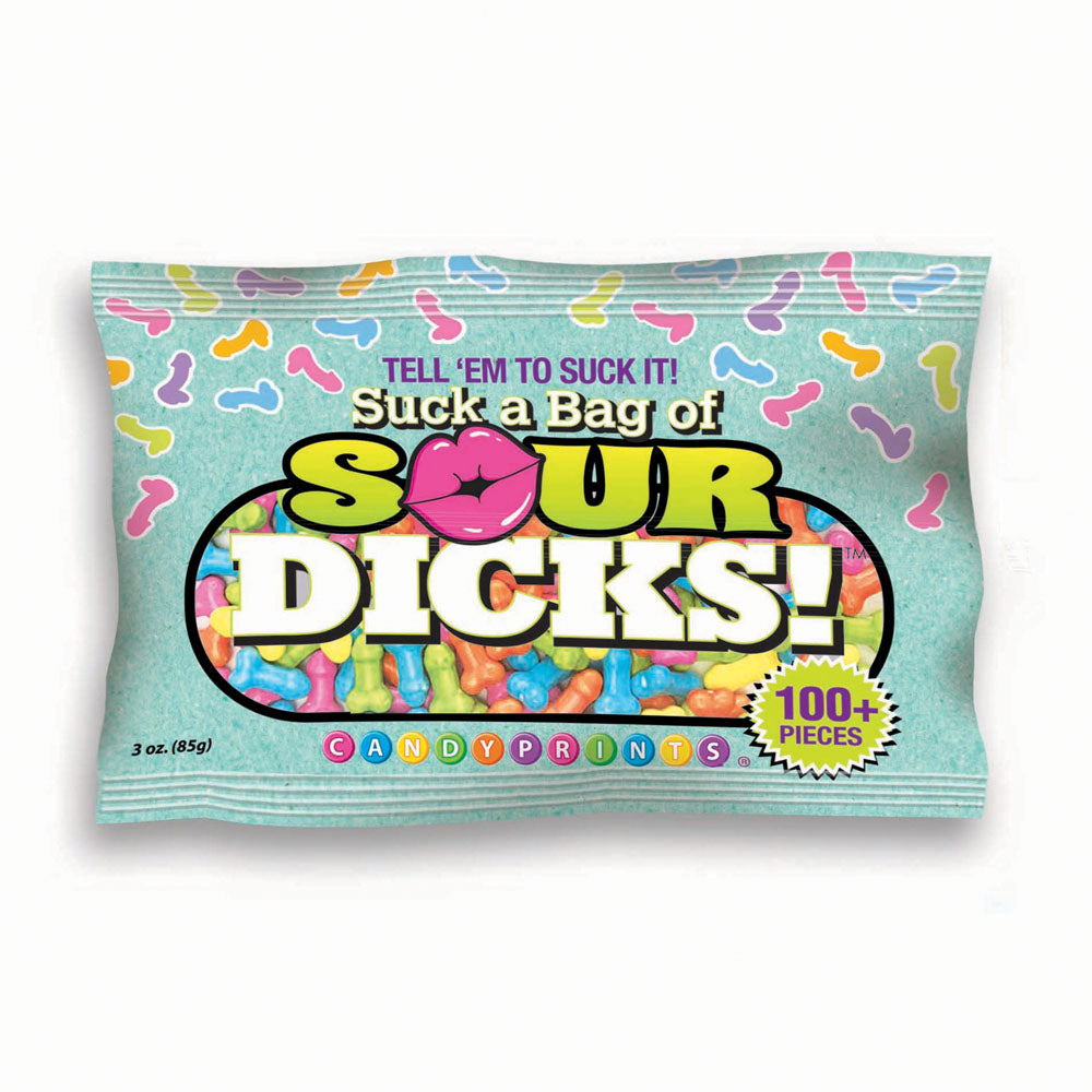 Suck A Bag Of Sour Dicks – Chewy Sour Candy Lollies Coloured > Novelties > Candy & Edible Items