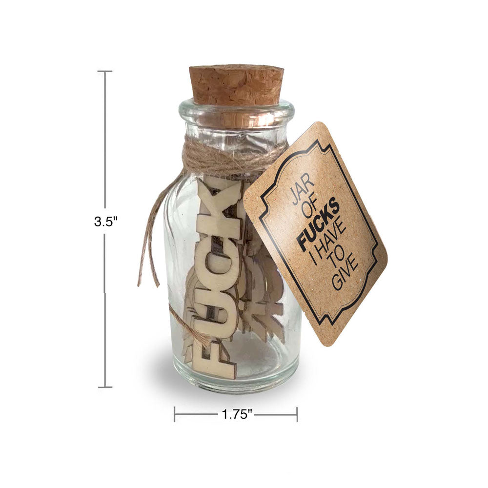 Jar Of Fucks I Have To Give - Novelty Gift - 15 Pack zDefault - No Category