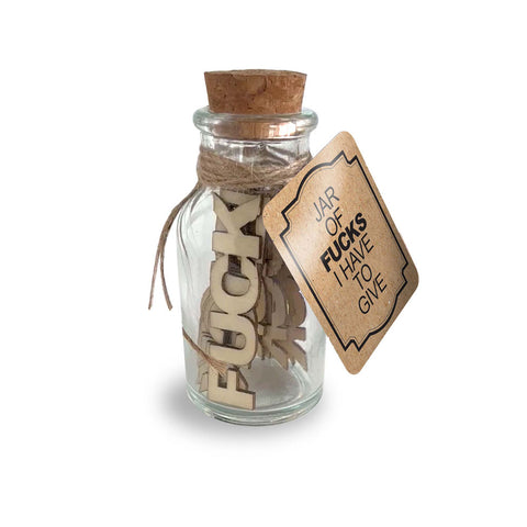 Jar Of Fucks I Have To Give - Novelty Gift - 15 Pack Default Title zDefault - No Category