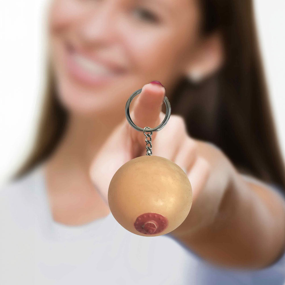 Squishy Boob Novelty Keychain by Little Genie Fun Accessory Gag Gifts & Novelties
