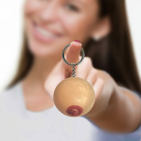 Squishy Boob Novelty Keychain by Little Genie Fun Accessory Gag Gifts & Novelties
