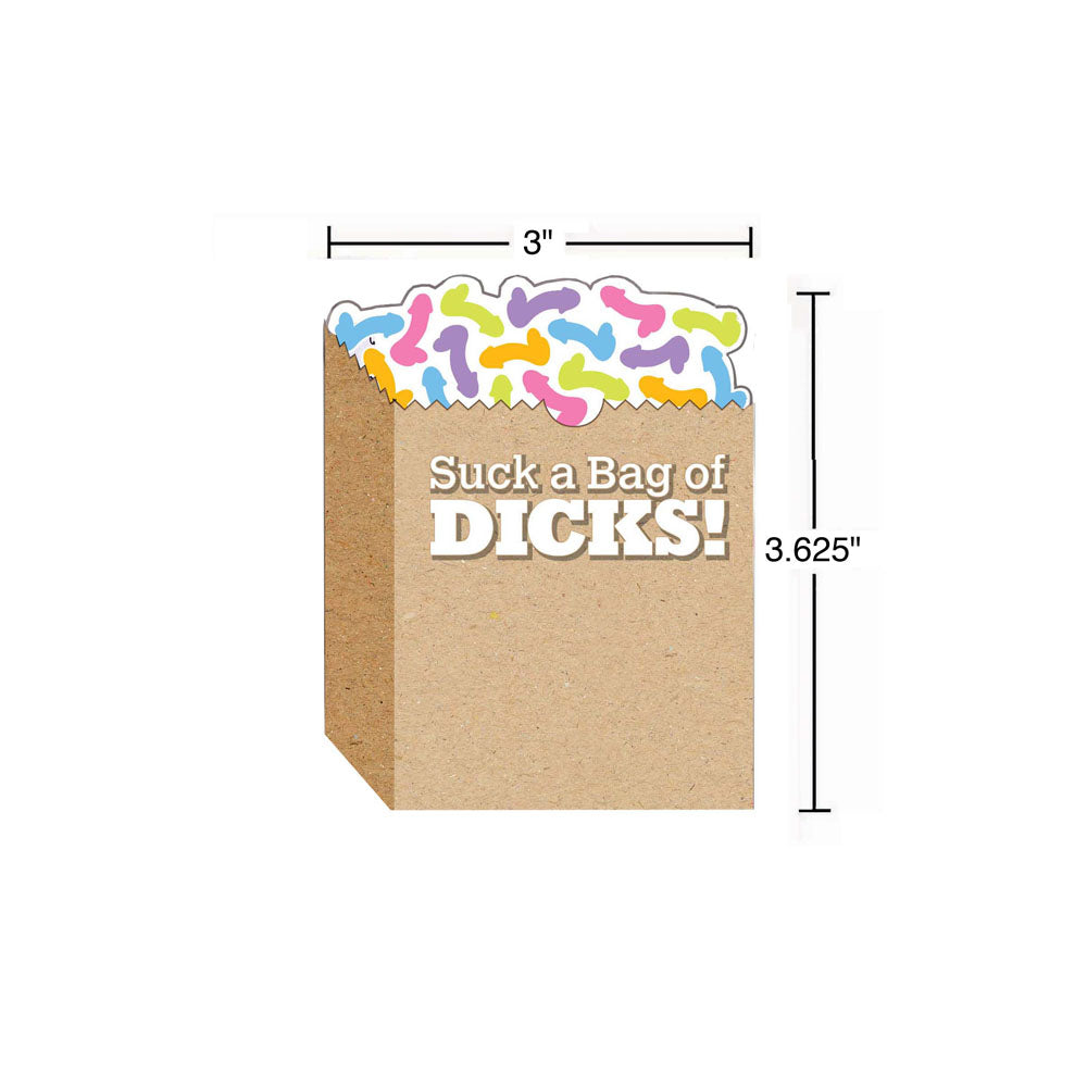 Suck A Bag Of Dicks Sticky Notes Novelty Sticky Notes 100 Pack > Novelties > Gag Gifts