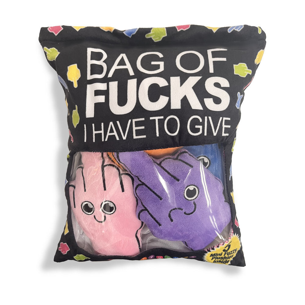Bag of Fucks I Have to Give – Set of 5 Mini Fuzzy Plushy Pillows Multi > Novelties > Gag Gifts