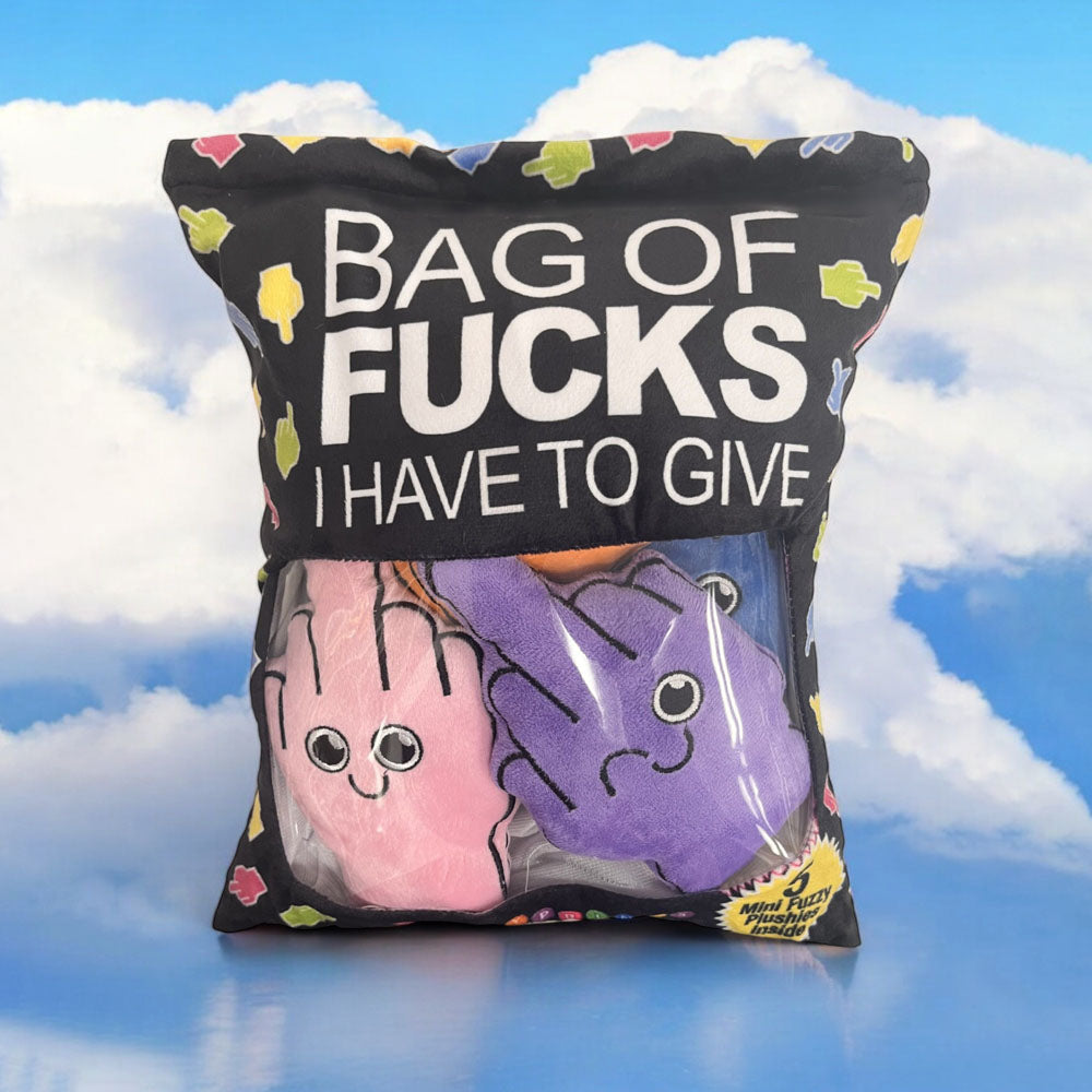 Bag of Fucks I Have to Give – Set of 5 Mini Fuzzy Plushy Pillows > Novelties > Gag Gifts