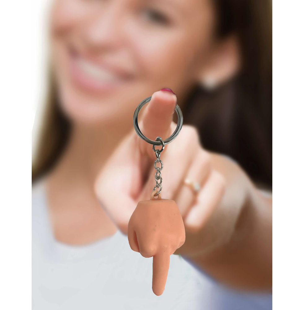 Little Genie Super Fun Squishy Middle Finger Key Chain – Cheeky Accessory 6-Pack > Novelties > Gag Gifts