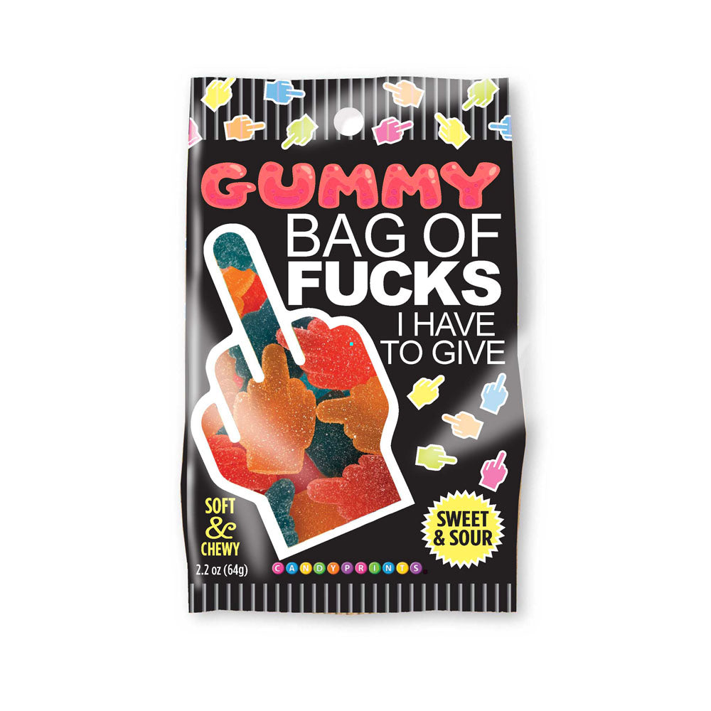 Bag of Fucks I Have to Give Sour Gummy Candy – 2.2oz Bag Default Title Edible
