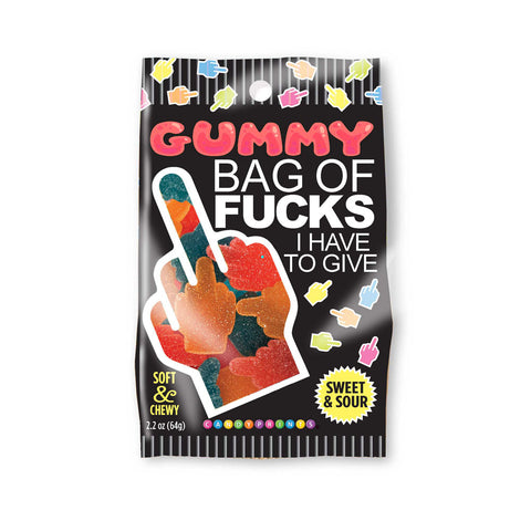 Bag of Fucks I Have to Give Sour Gummy Candy – 2.2oz Bag Default Title Edible