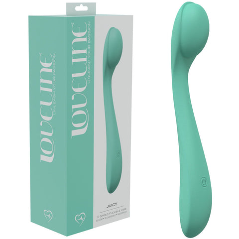 LOVELINE Juicy - Flexible Vibrator for Ultimate Pleasure Green Vibrators