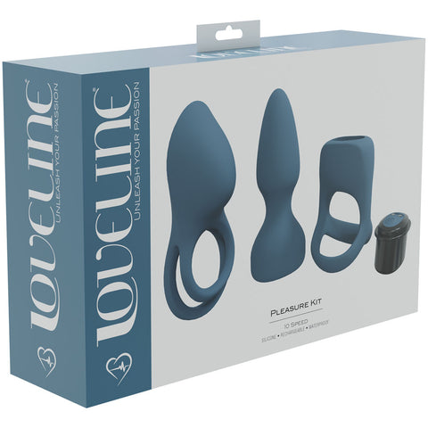 LOVELINE Pleasure Kit - Couples Kit - Blue for Intense Fun Blue Couples Toys