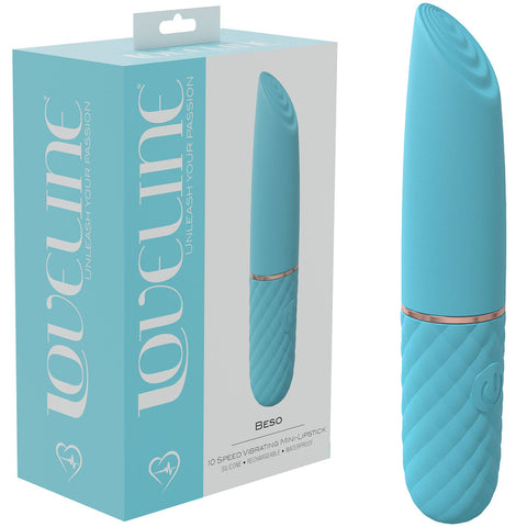 Loveline Beso Vibrator – Whisper Quiet, Powerfully Pleasurable - Blue Blue VIBRATORS